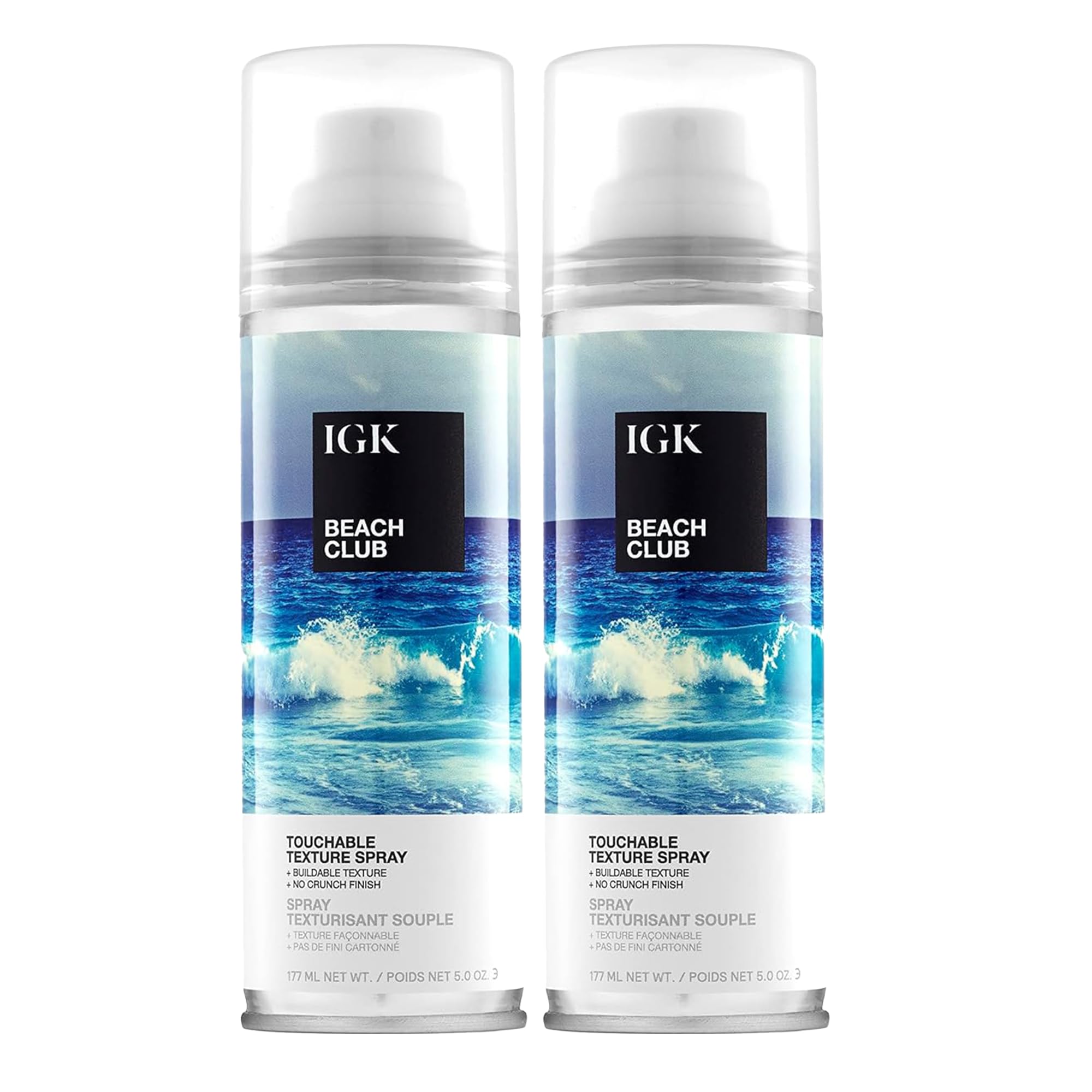 IGK Beach Club Spray pack de 2 bouteilles prêt pour des vagues sans effort