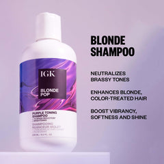 IGK Blonde Pop Shampoo – reflets blond lumineux et douceur renforcée