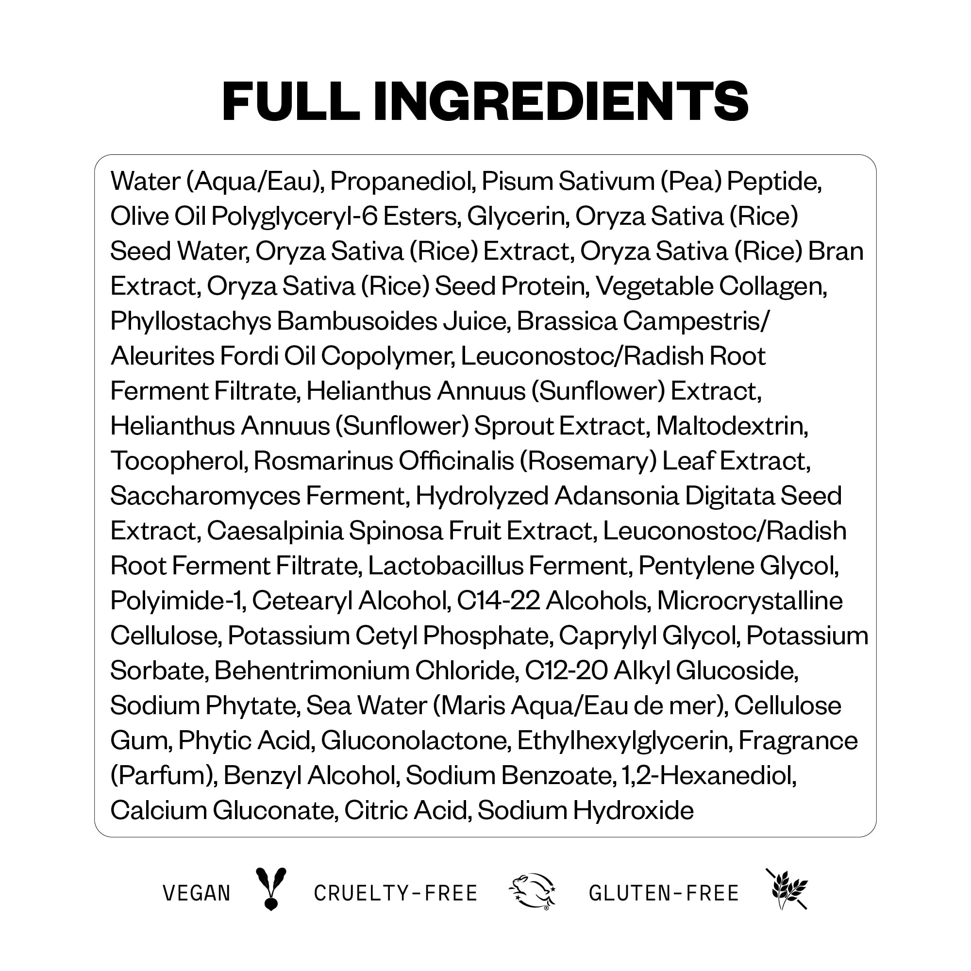 IGK Body Language collagene-liquide-vegetal, apporte une impression de densité sans lourdeur