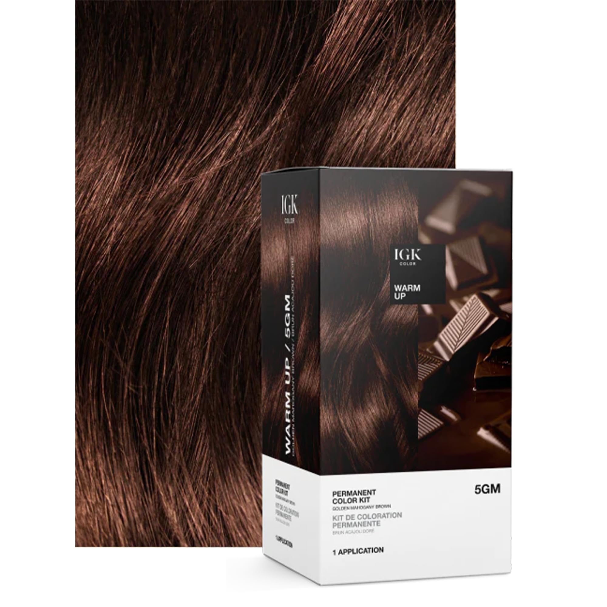 IGK boîte-teinture-permanente-5g-warm-up : rendu couleur précis et durable.