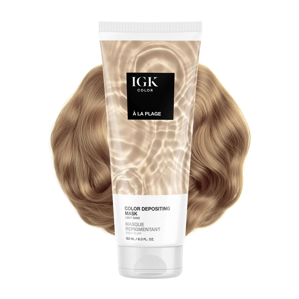IGK masque déposé couleur sable clair – bouteille avec couleur durable.