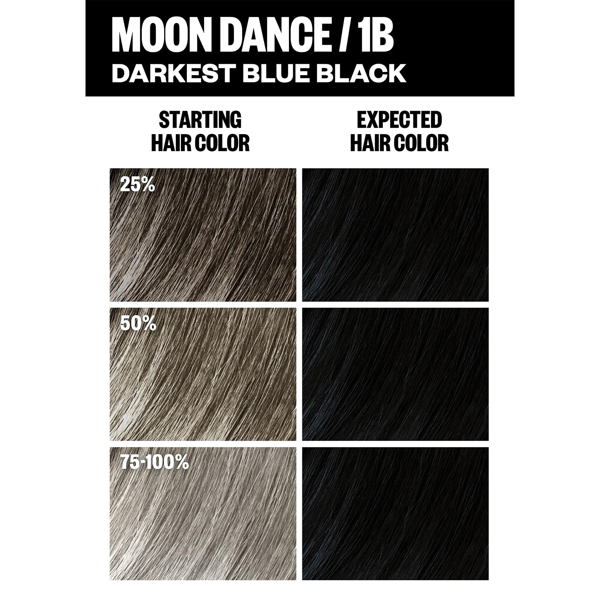 IGK Color Kit 1B Moon Dance – gants inclus pour une application propre.