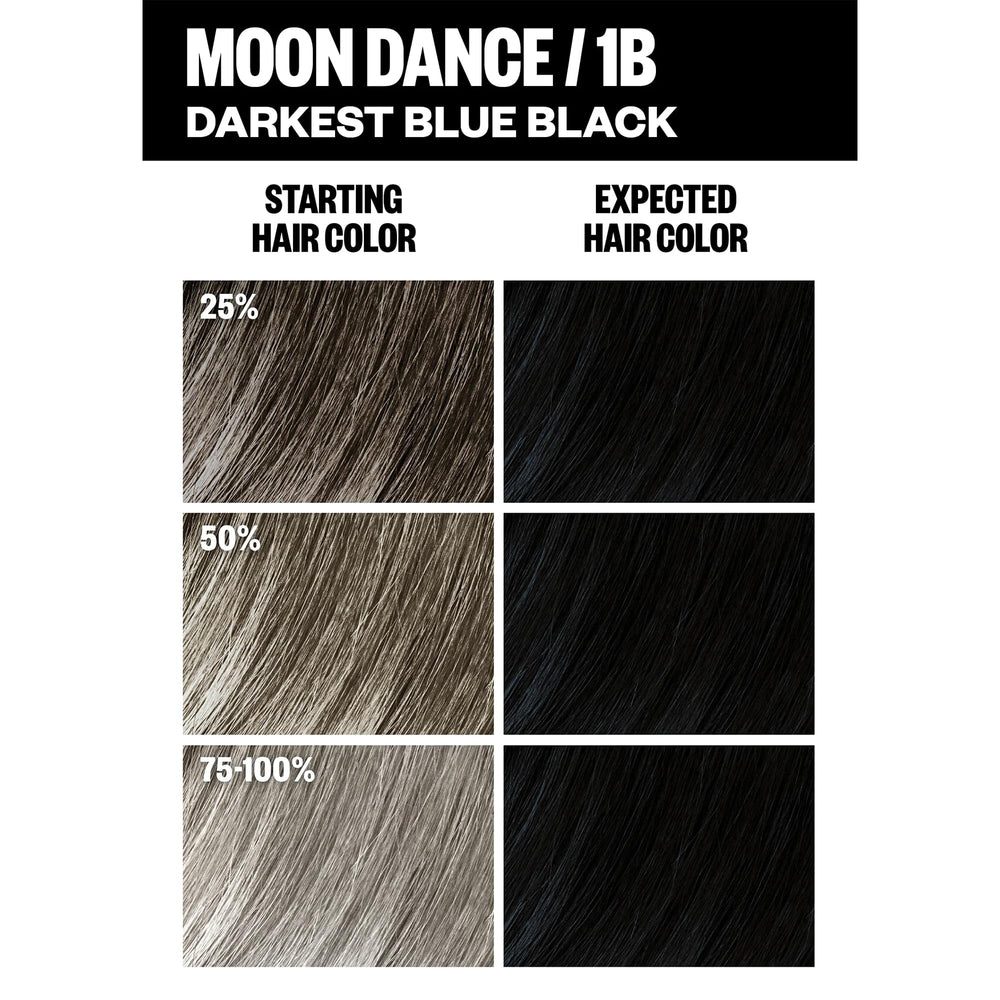 IGK Color Kit 1B Moon Dance – gants inclus pour une application propre.