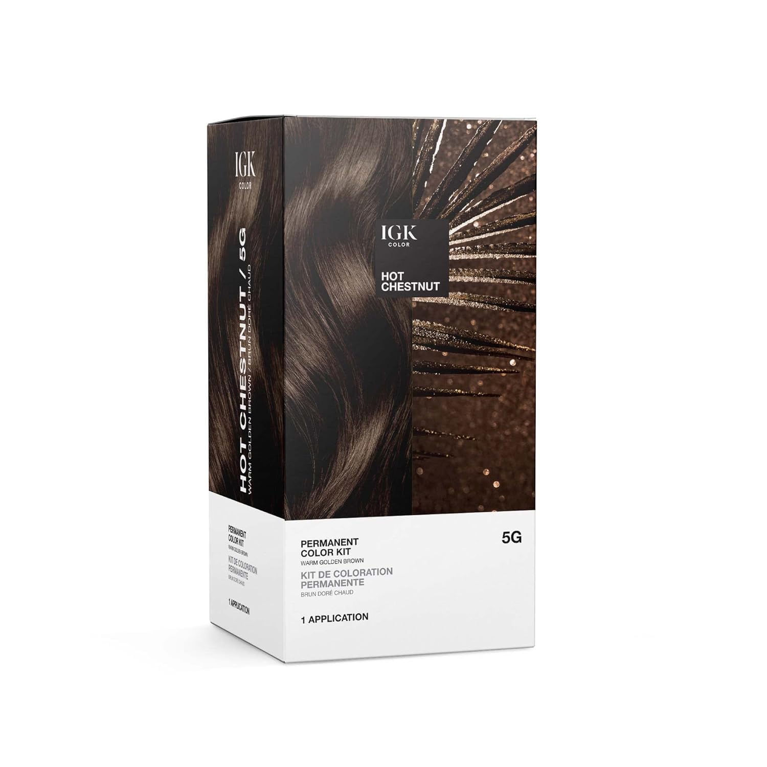 IGK Color Kit Hot Chestnut emballage clair et pratique prêt à l usage