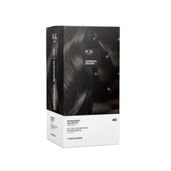 IGK Color Permanent 4N Original Brown – bouteille prête pour une application précise.
