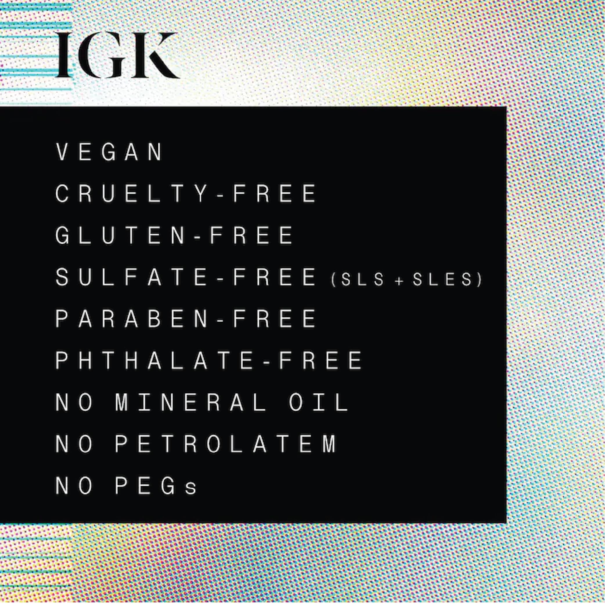 IGK Ensemble de soins : duo vegan et cruelty-free prêt à emporter.