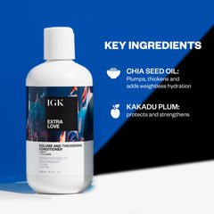 IGK Extra Love – texture onctueuse qui apporte du volume.