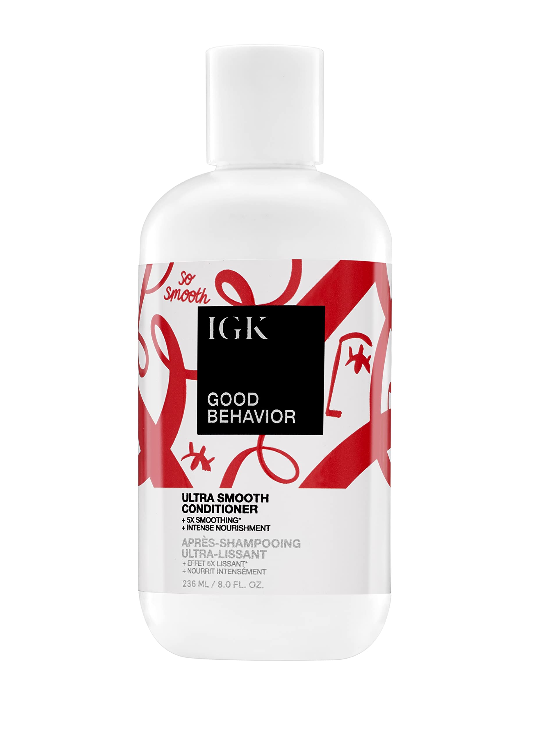 IGK GOOD BEHAVIOR conditionneur, bouteille, propose un lissage durable et brillance.