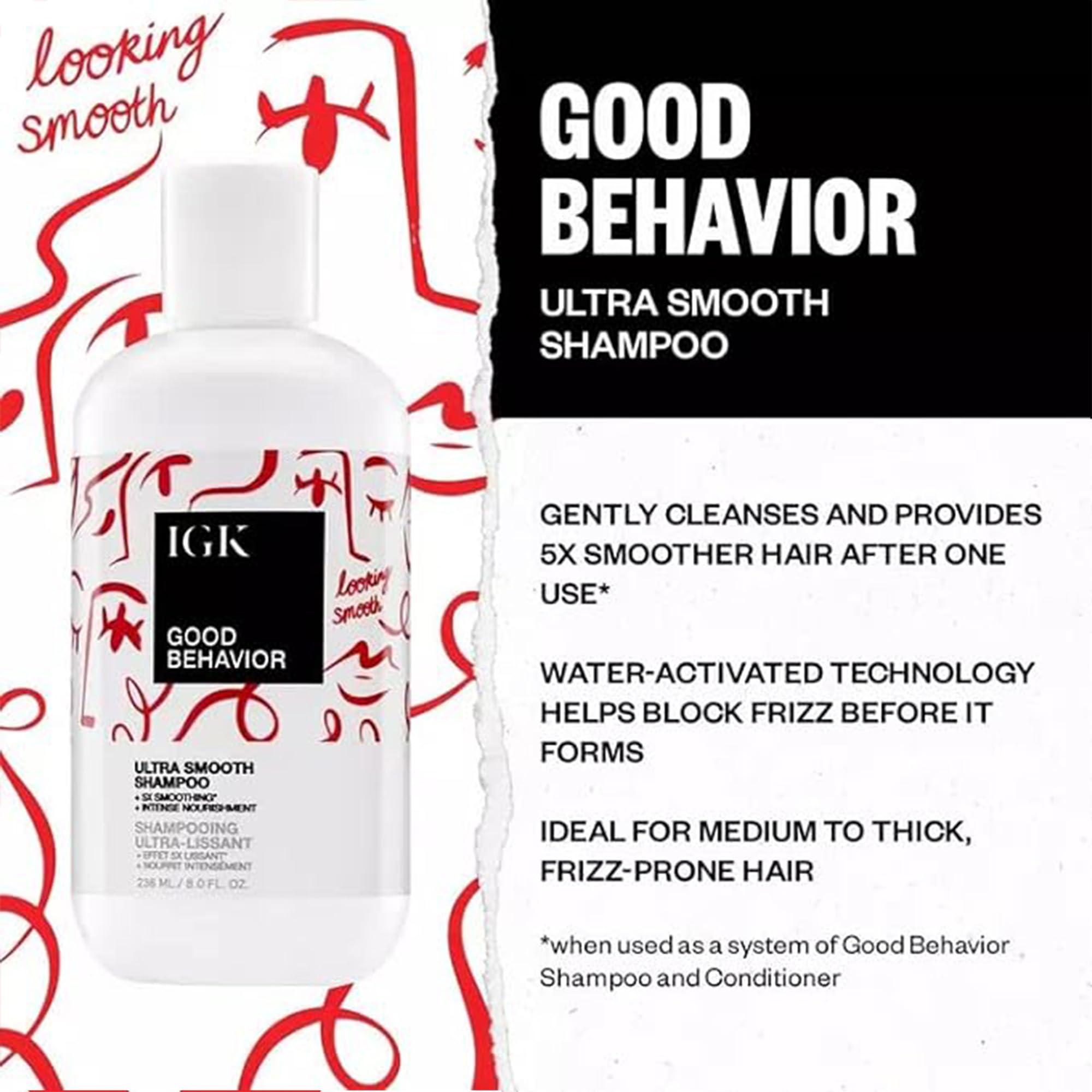 Emballage IGK GOOD BEHAVIOR reflète soin premium et éthique