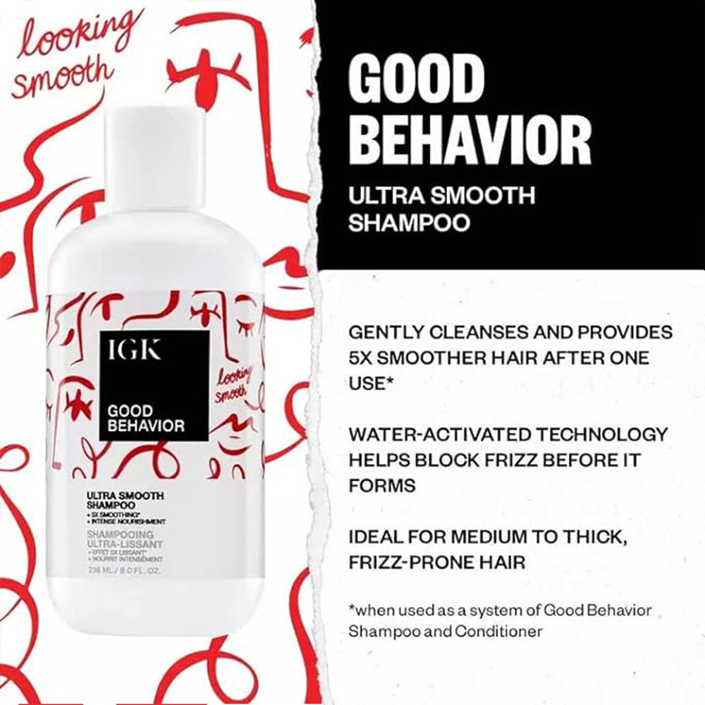 Emballage IGK GOOD BEHAVIOR reflète soin premium et éthique