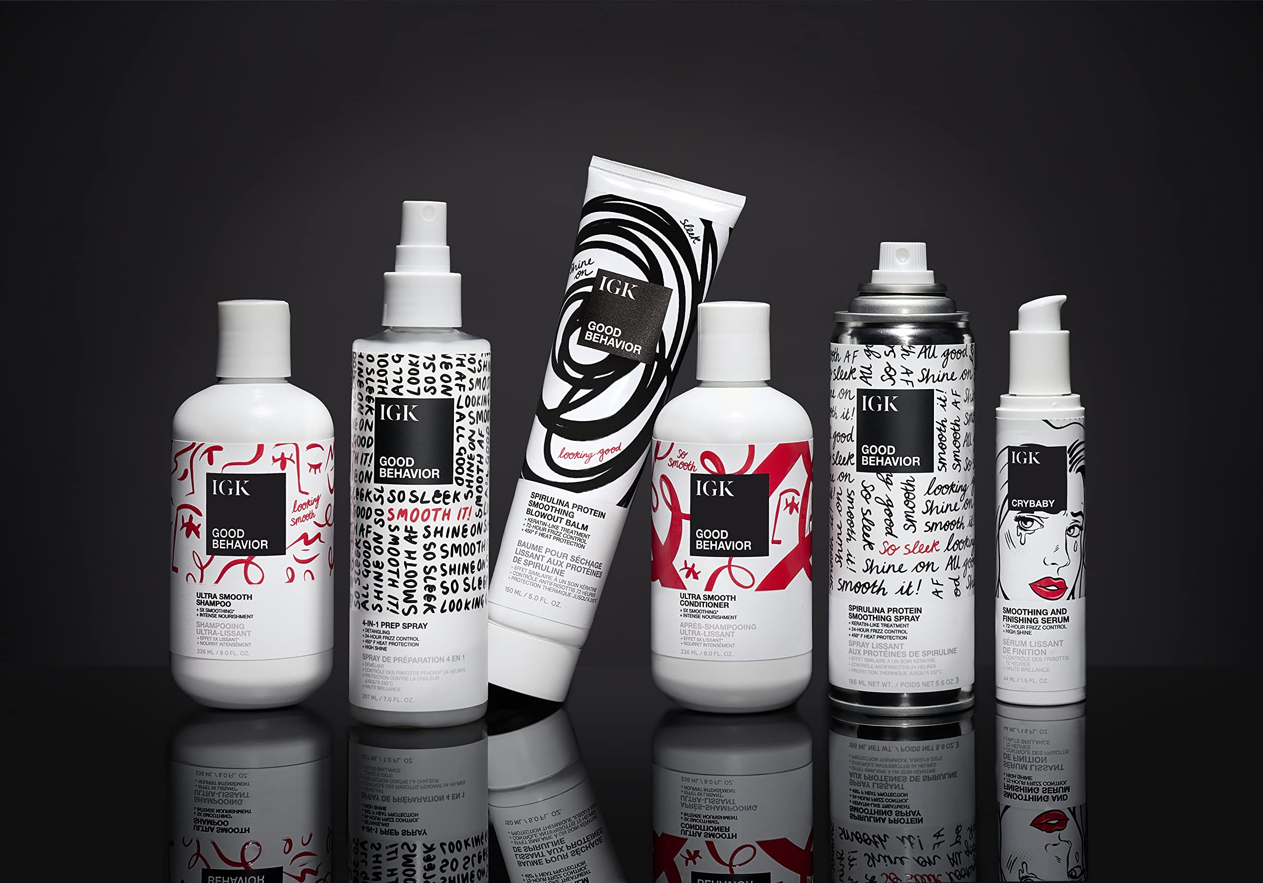 IGK GOOD BEHAVIOR protéine spiruline, apporte nutrition et équilibre des cheveux.