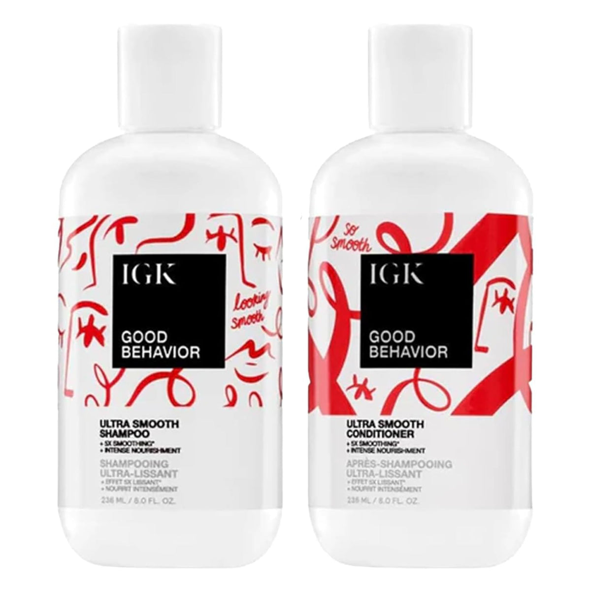 IGK GOOD BEHAVIOR Shampoing en bouteille pour douceur et brillance visibles