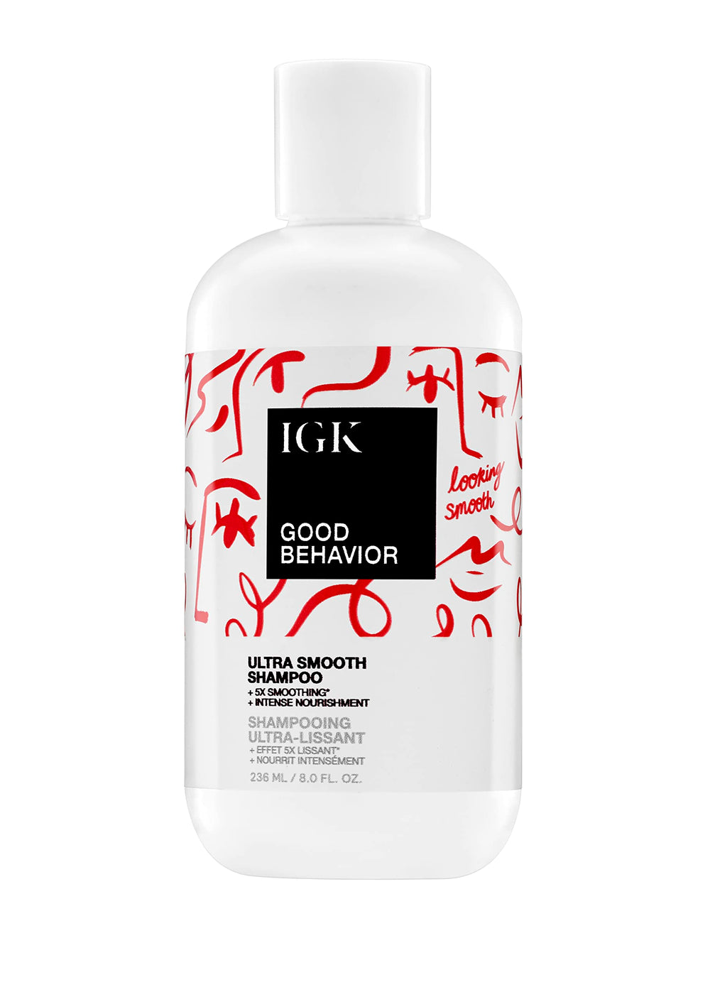 IGK Good Behavior Shampoing sur étagère, douceur et brillance assurées.