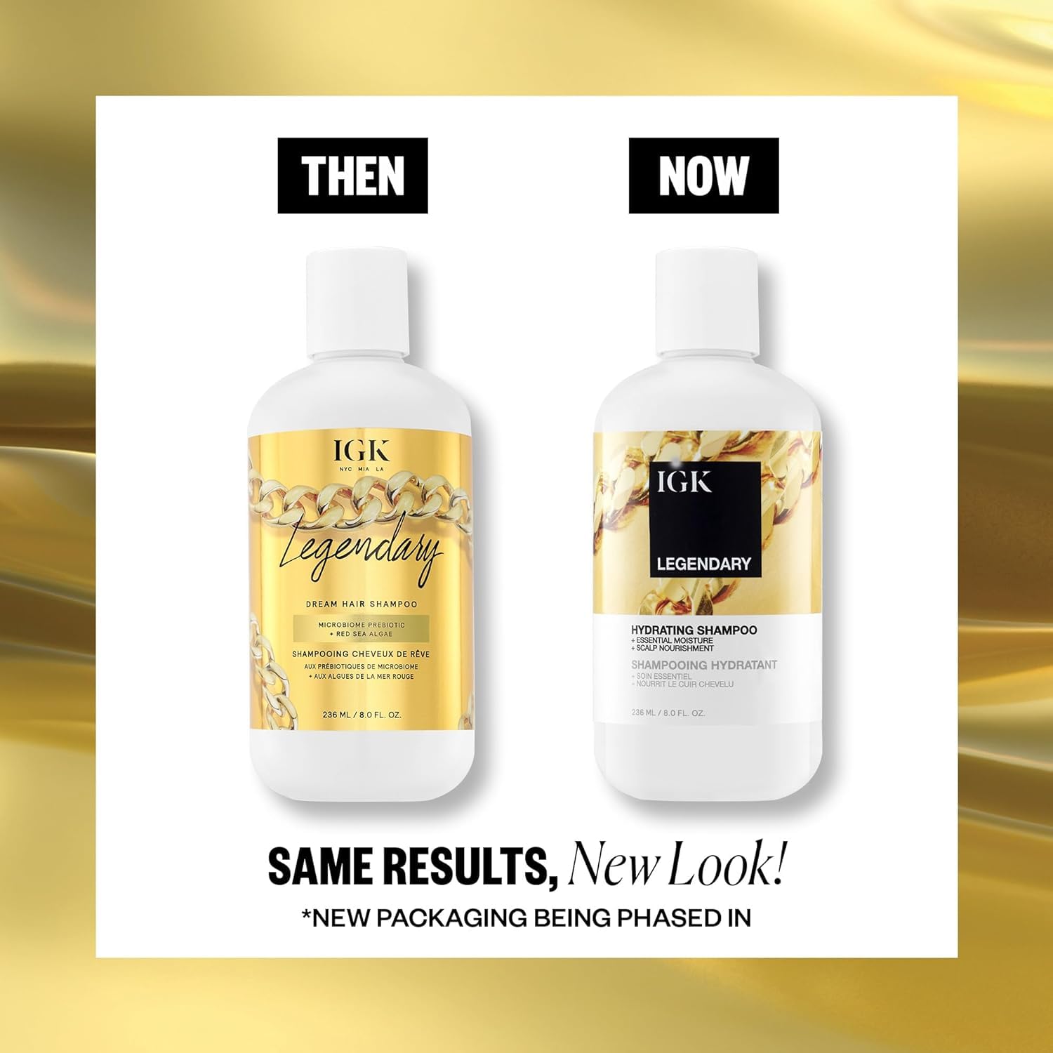 IGK Legendary Dream Après-Shampooing – texture légère pour cheveux lisses et brillants.