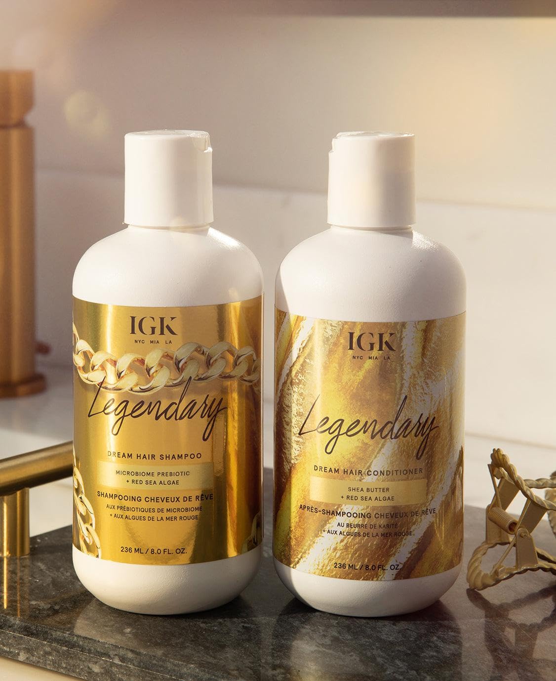 IGK Legendary Dream – cheveux hydratés, doux et avec un mouvement naturel.