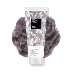 IGK MAGIC STORM, bouteille du masque colorant, couleur subtile et hydratation.