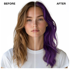 Application du masque IGK Cyber Tokyo sur cheveux, répartition uniforme.