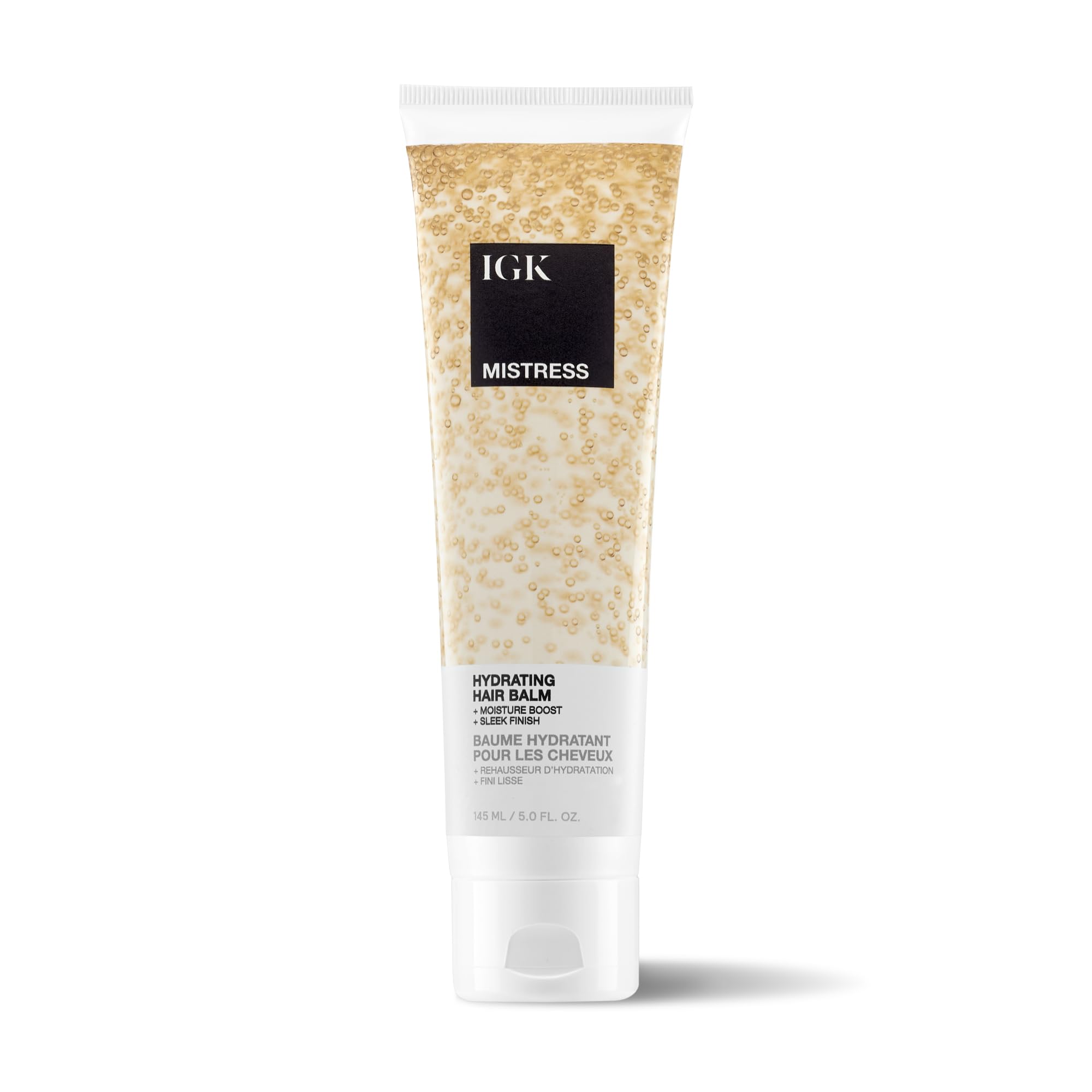 IGK Mistress baume-cheveux hydratant sur longueurs pour douceur durable.