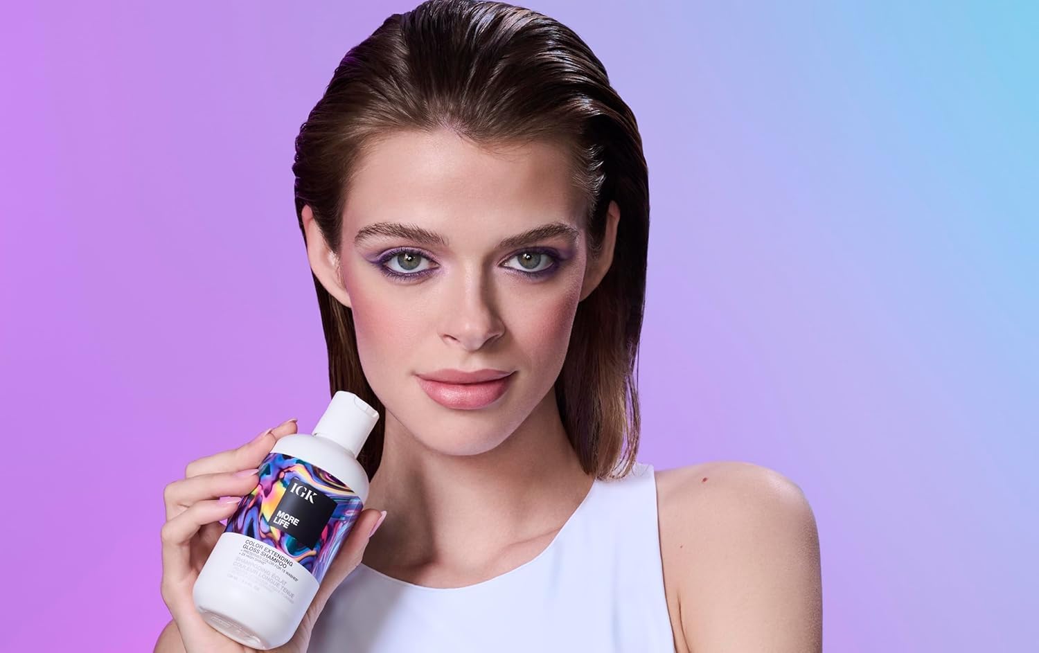 IGK More Life application rapide – routine simple pour cheveux colorés