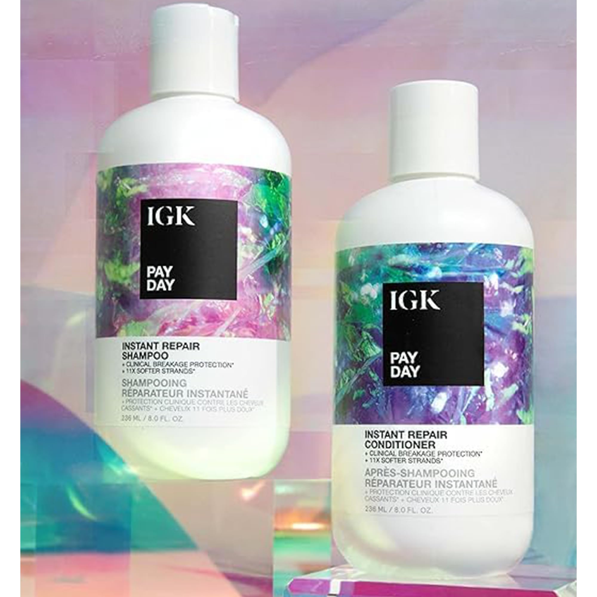 IGK Pay Day conditioner bouteille: hydratation profonde et cheveux plus doux