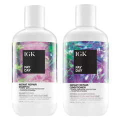 IGK Pay Day shampoo bouteille: nettoyage doux et réparation instantanée des cheveux