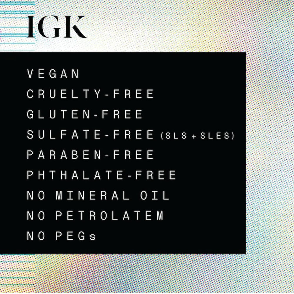 IGK Première Classe Charbon Detox, utilisation rapide pour prolonger le style toute la journée.
