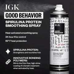 IGK Spray lissage anti-frizz actif: contrôle des frisottis