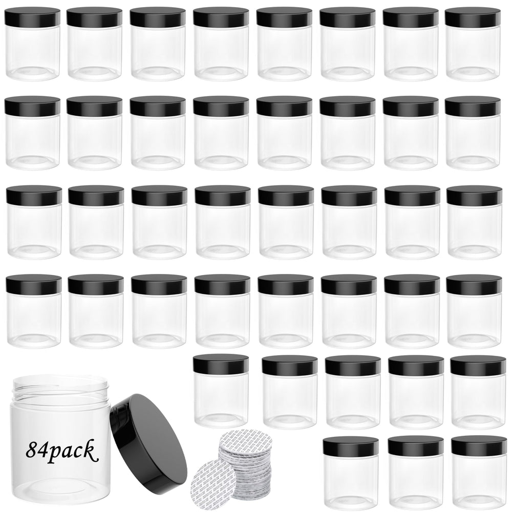 ihomecooker bocaux plastiques transparents 4oz pour rangement clair des ingrédients