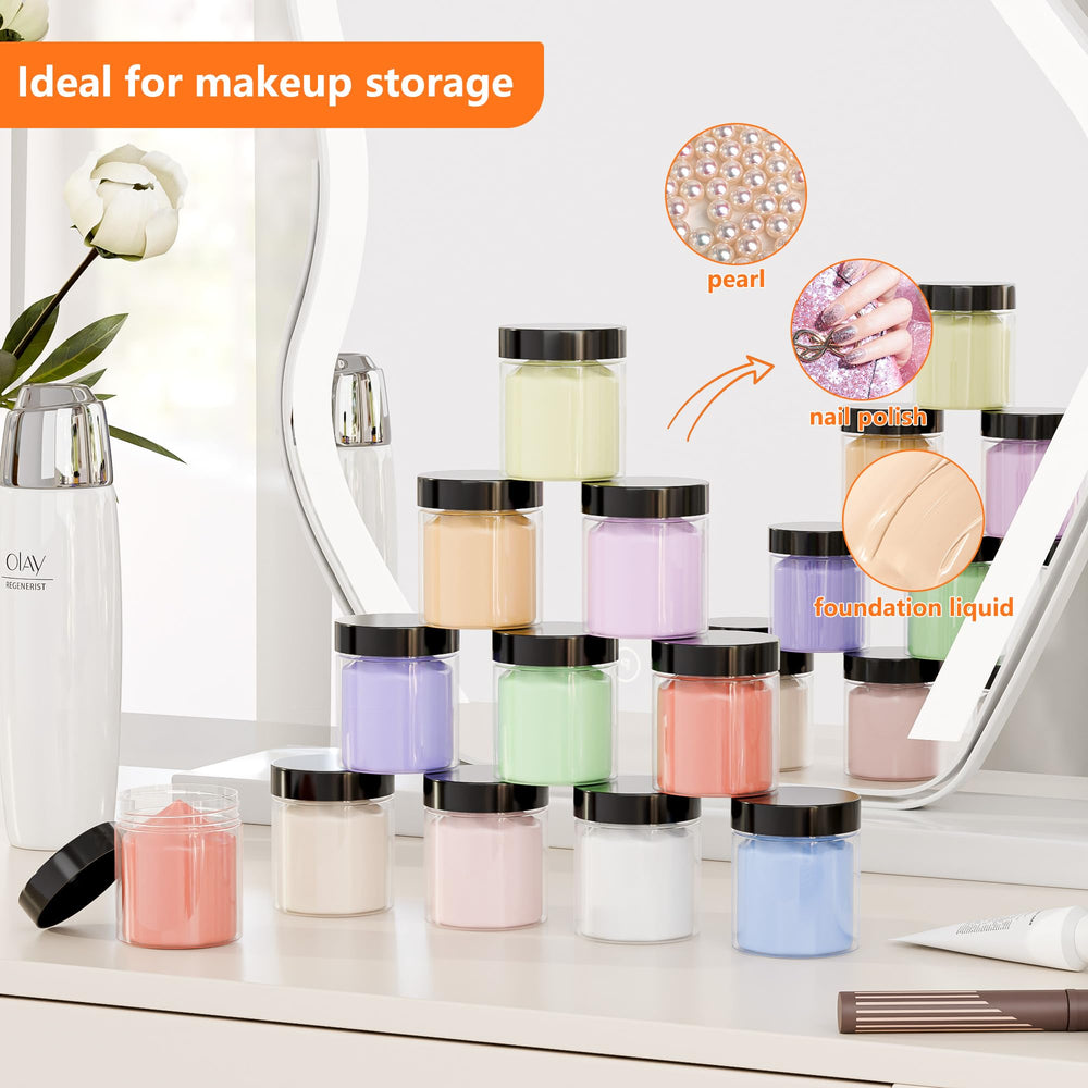 ihomecooker ensemble de 84 bocaux et capuchons pour organisation épices et cosmétiques