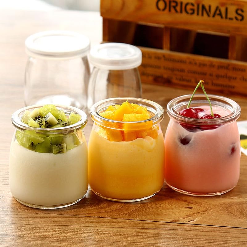 ihomecooker mini pots à pudding couvercles plastiques sûrs et hermétiques