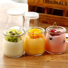 ihomecooker mini pots à pudding couvercles plastiques sûrs et hermétiques
