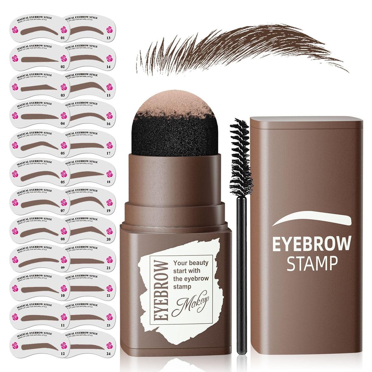 Ihrlpxkc kit gabarits sourcils, gabarits réutilisables pour un contour naturel.