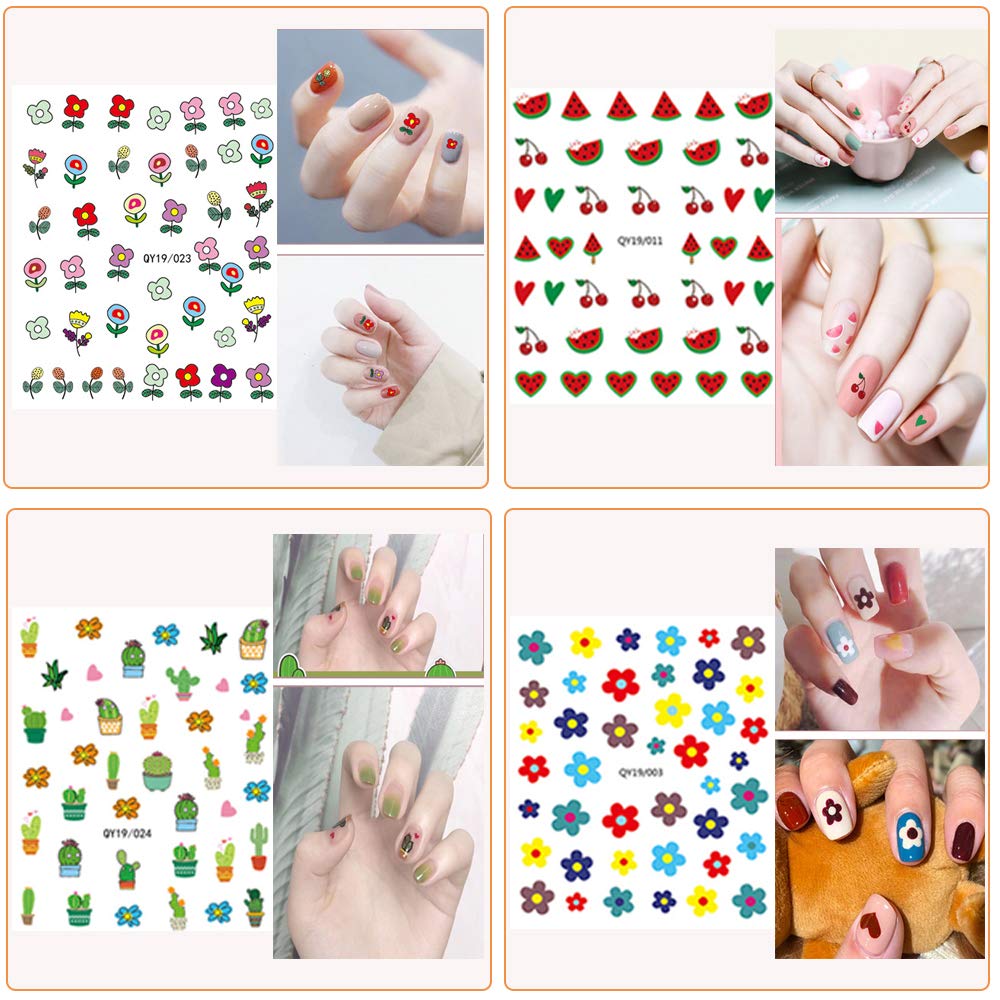 IHUKEIT autocollants ongles animaux, motif ludique pour filles et femmes.