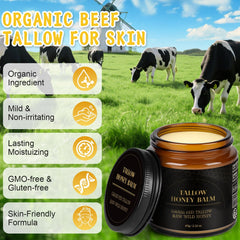 IIIMEIDU Beurre Tallow Miel Ingrédients, douceur naturelle.