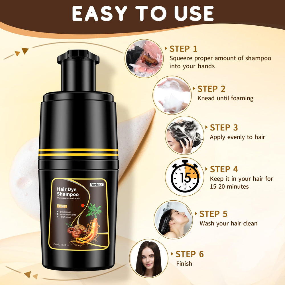 IIIMEIDU Massage-time action illustrates color development process.