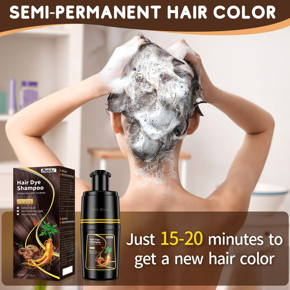 IIIMEIDU Rinse step reveals final color and smooth feel.