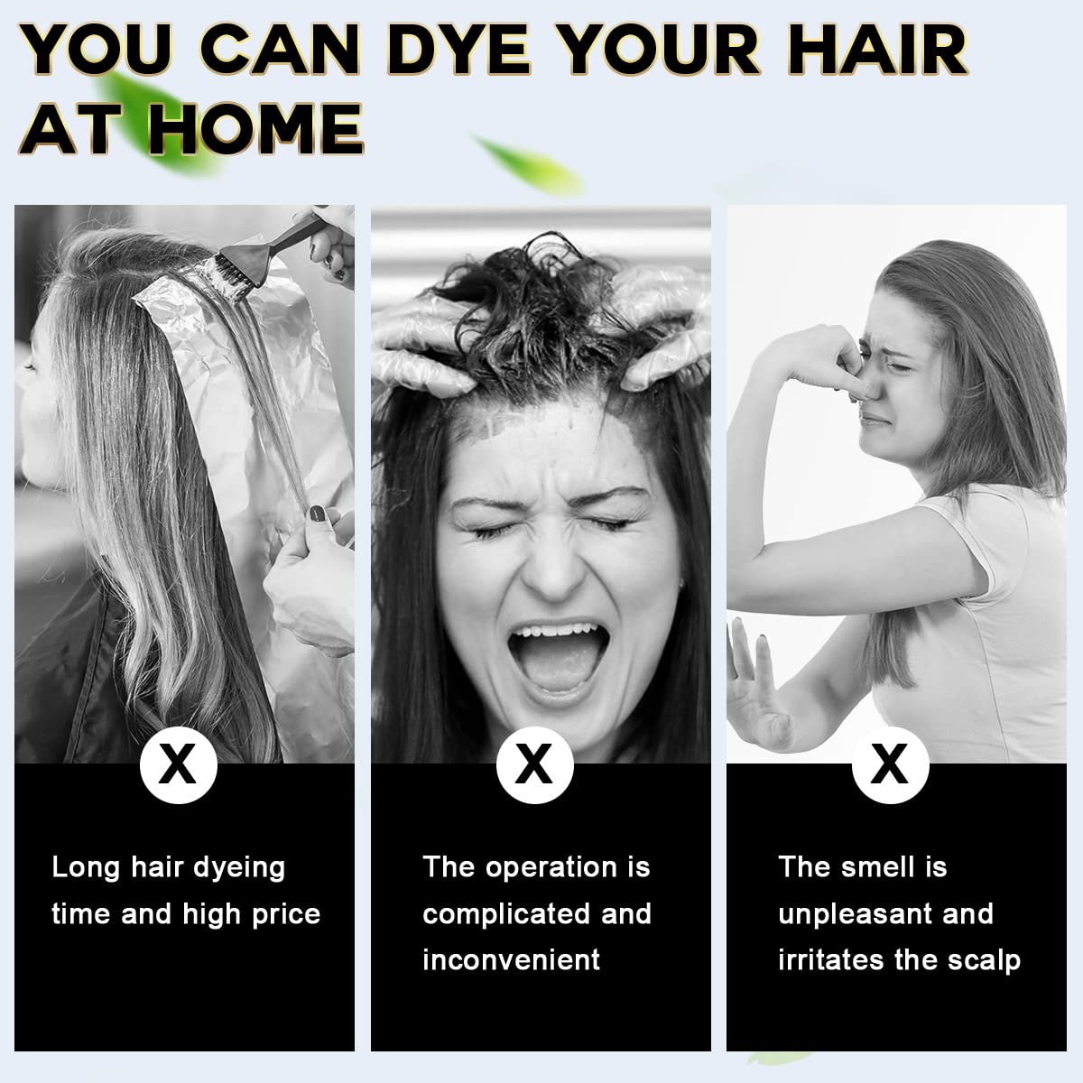 IIIMEIDU résultat cheveux gris — teinte uniforme et naturelle.