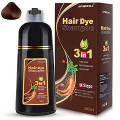 Shampoing colorant Chestnut IIIMEIDU en bouteille, pratique pour coloration à domicile.