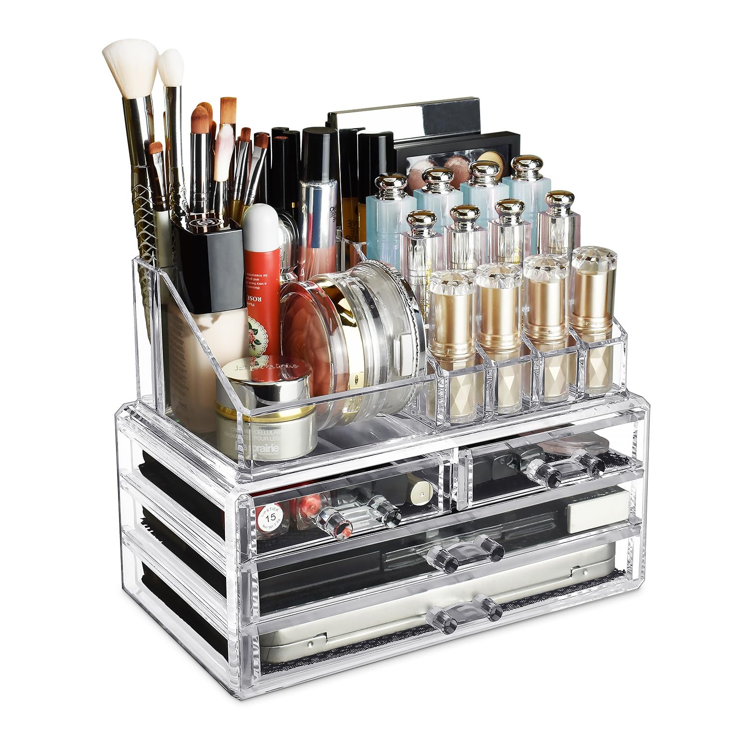 Ikee Design Organisateur Maquillage: vue générale pour un rangement clair et rapide.