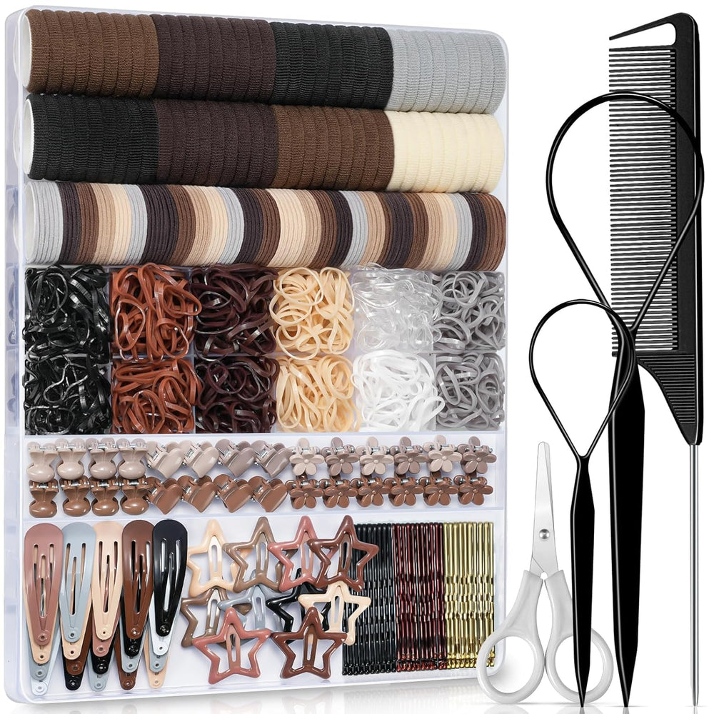 IKOCO 822pcs elastiques capillaires: tenue fiable pour cheveux fins sans accrocher.