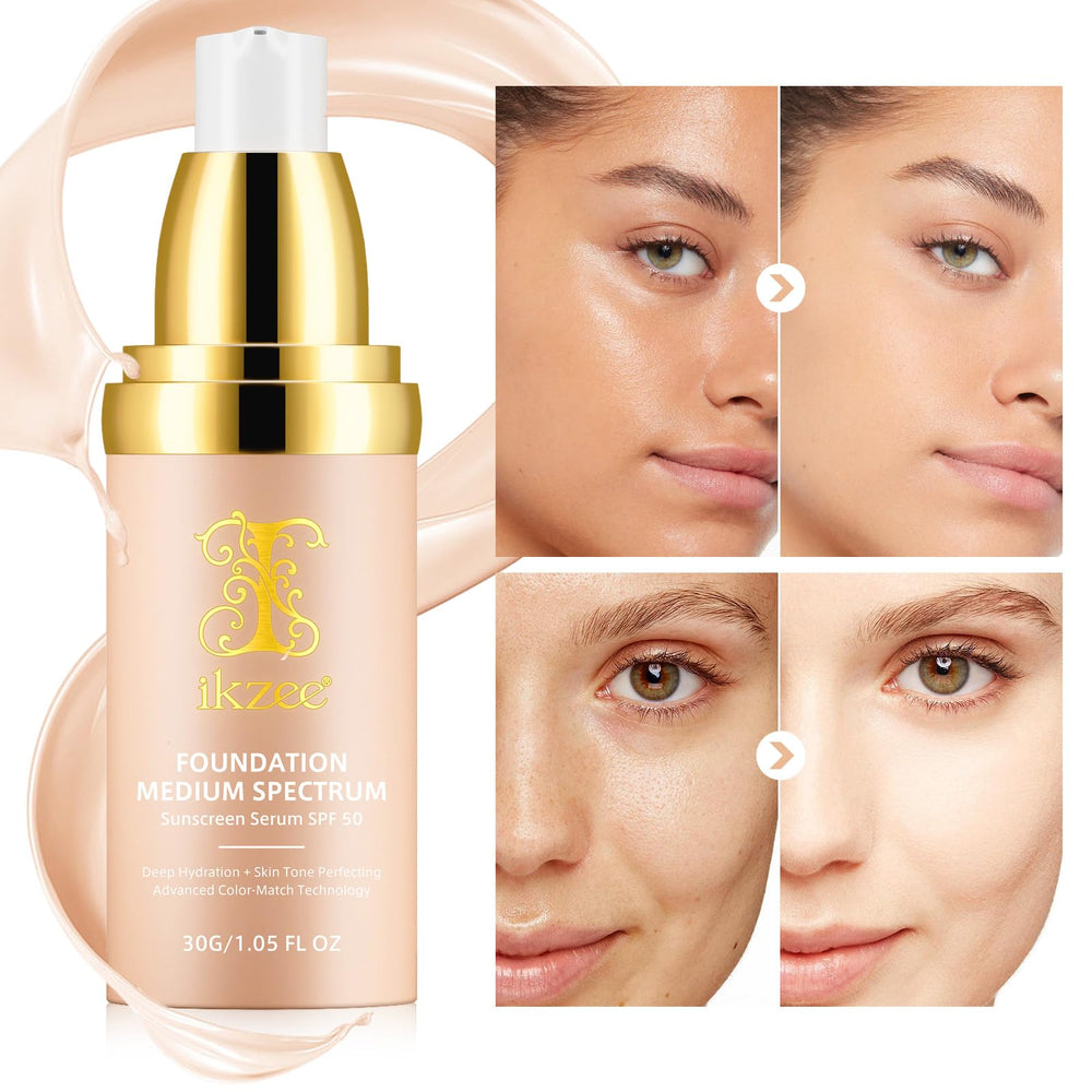 IKZEE Foundation 4 en 1 – Texture légère pour usage quotidien