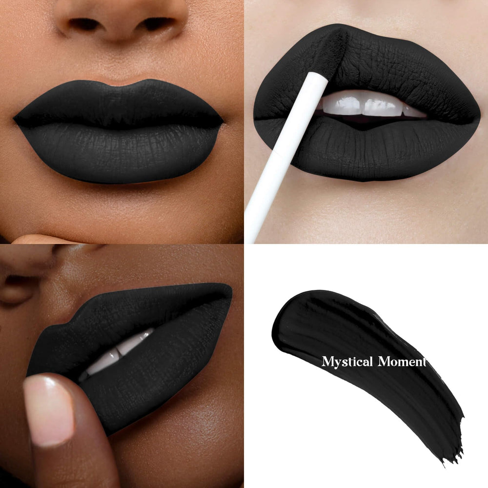 ilembane rouge à lèvres noir mat flacon élégant pour look sophistiqué