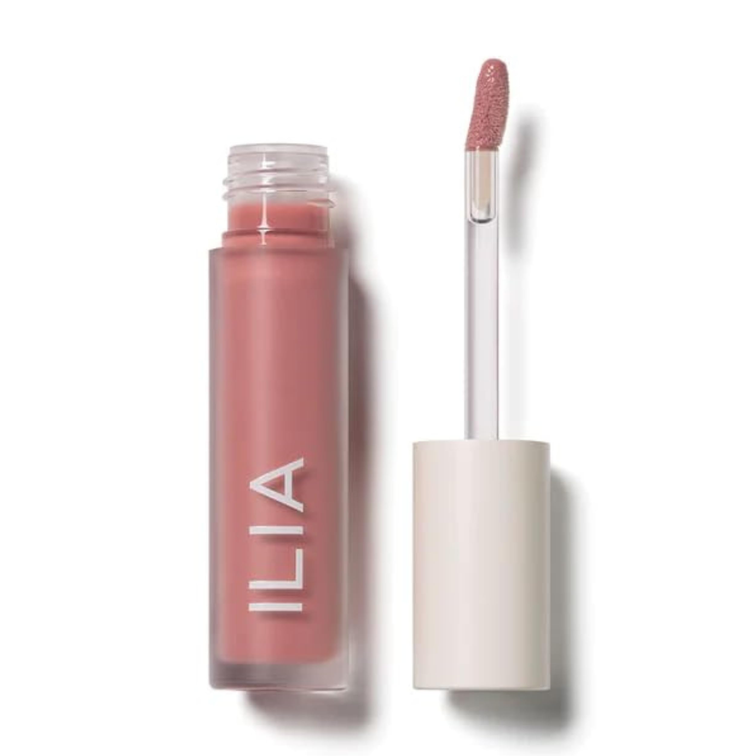 ILIA Balmy Gloss Teinté – bouteille montrant le flacon et élégante présentation pour hydratation délicate.