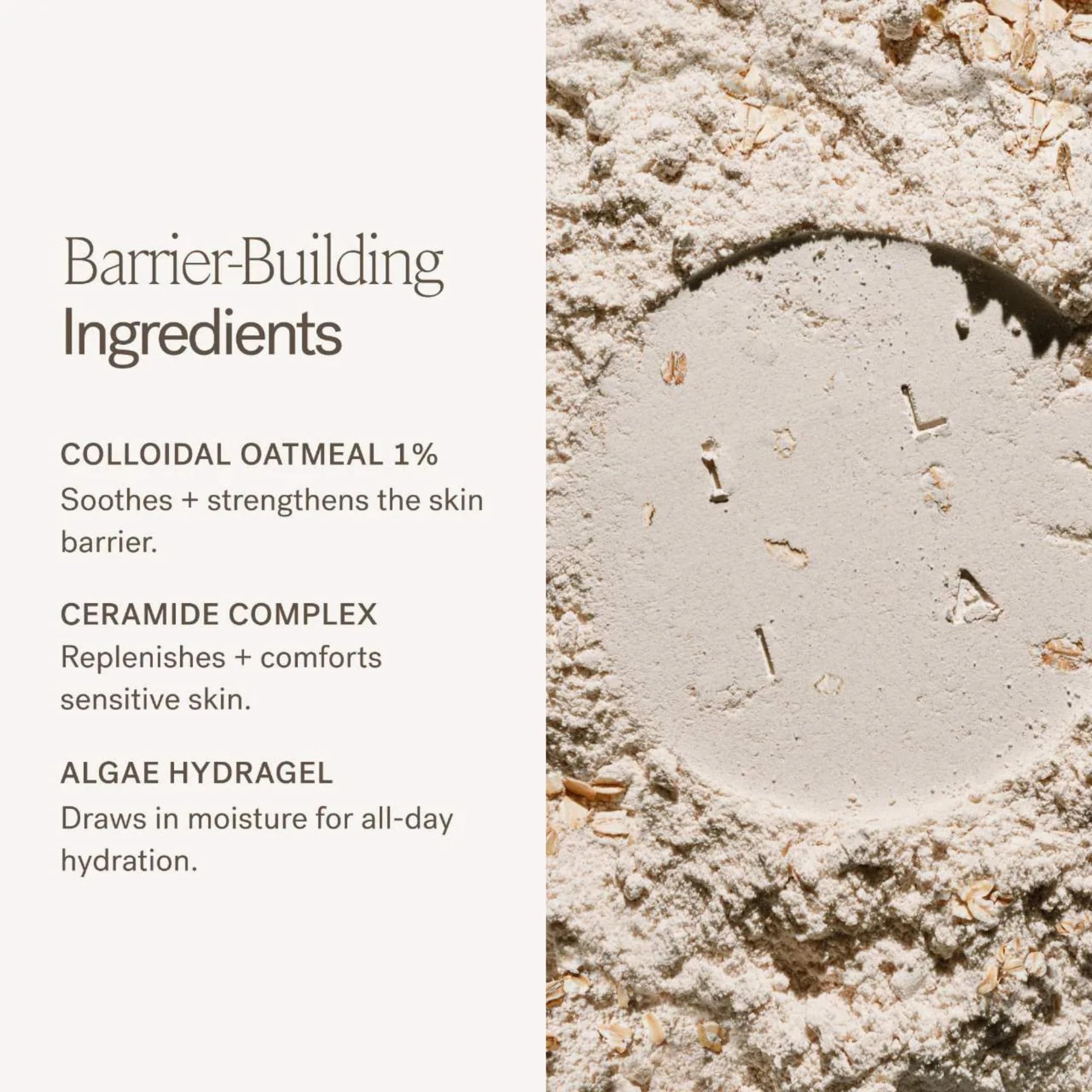 Gel d'algues hydratant contenu dans ILIA Barrier Build Crème