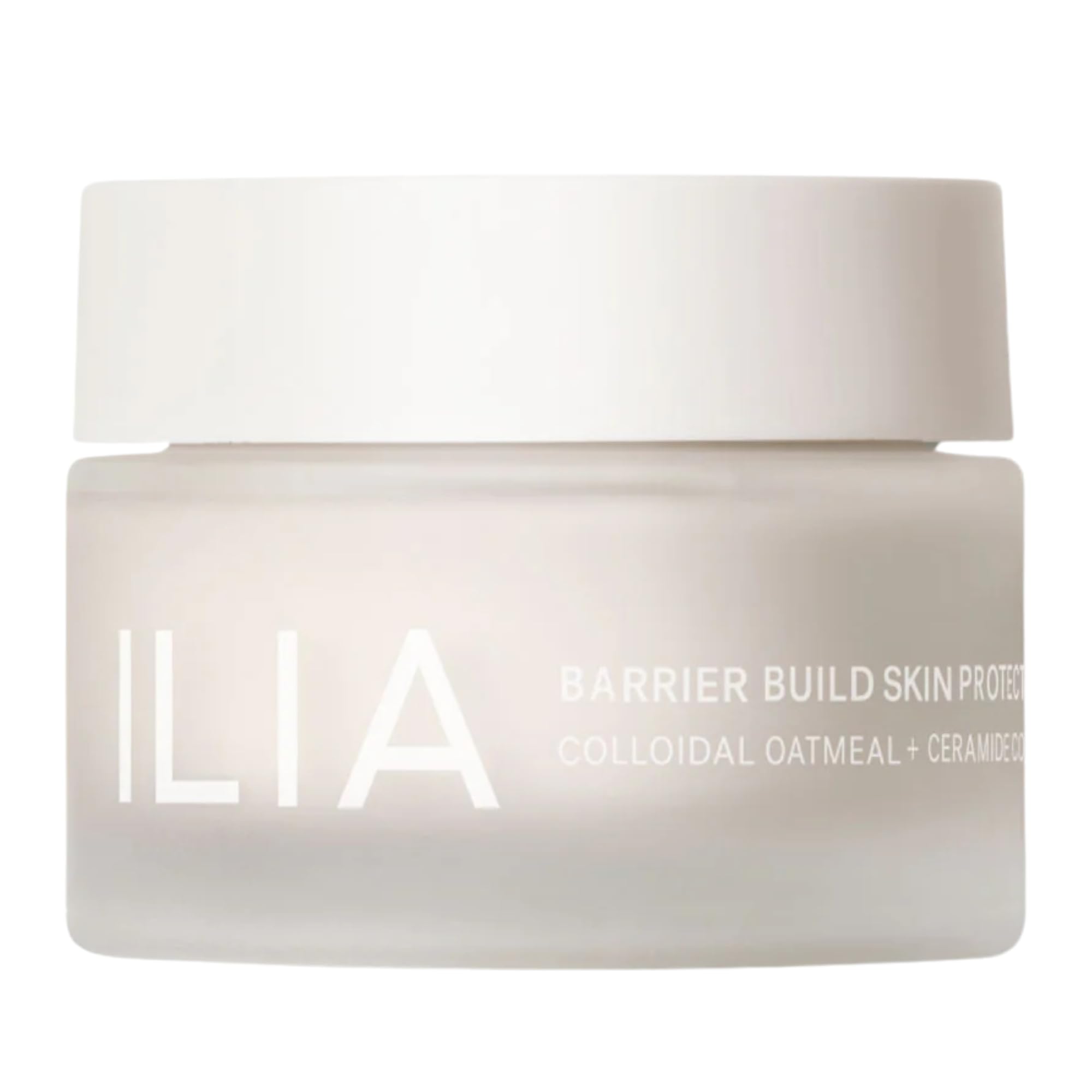ILIA Barrier Build Crème: bouteille élégante prête pour une hydratation douce toute la journée