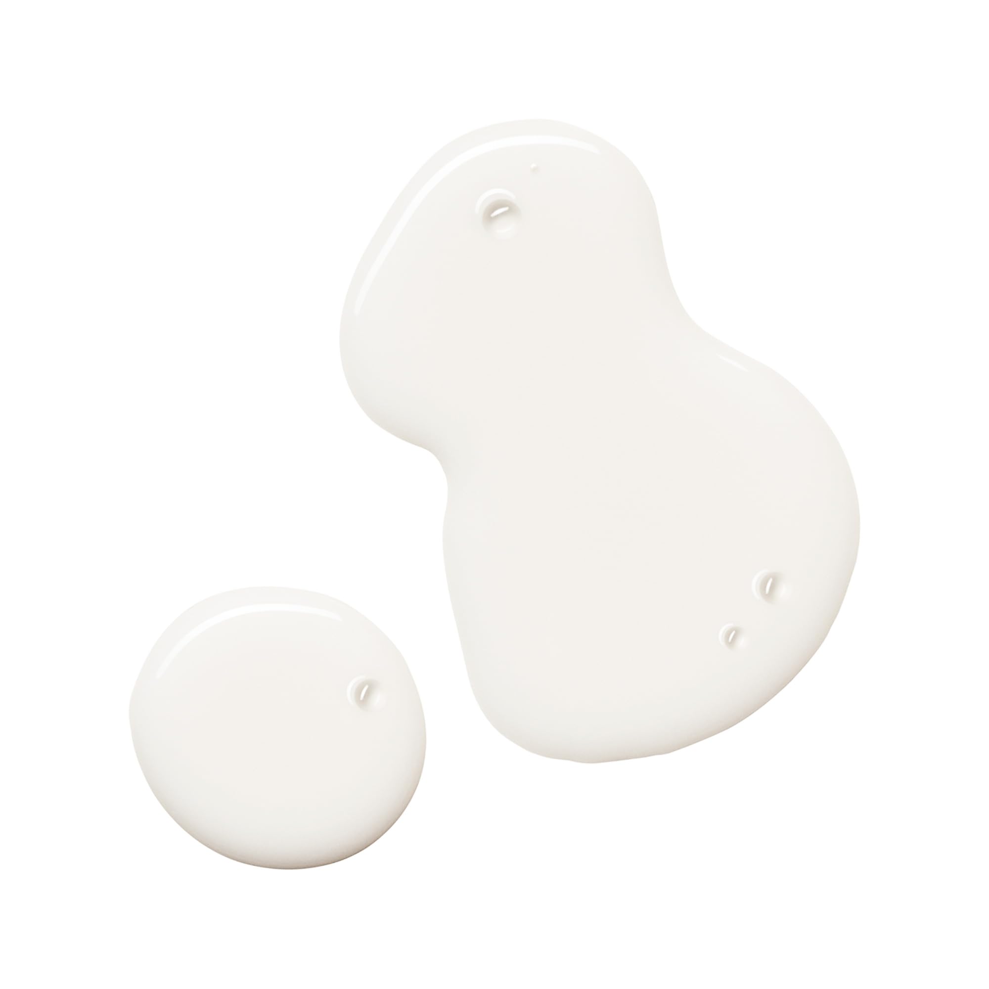 Goutte GL sur la main avec ILIA Base Face Milk Essence pour application douce.