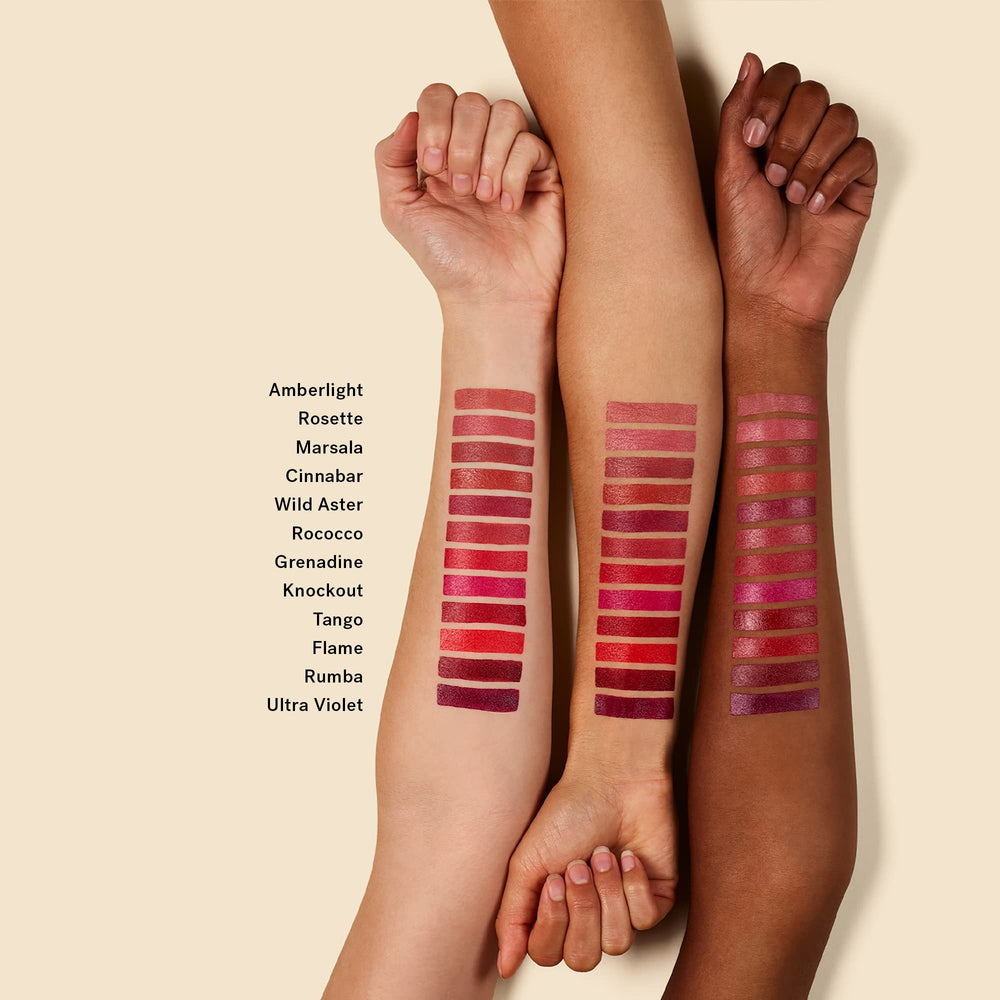 ILIA Color Block Lipstick Wild Aster – tenue longue durée sans retouches fréquentes.