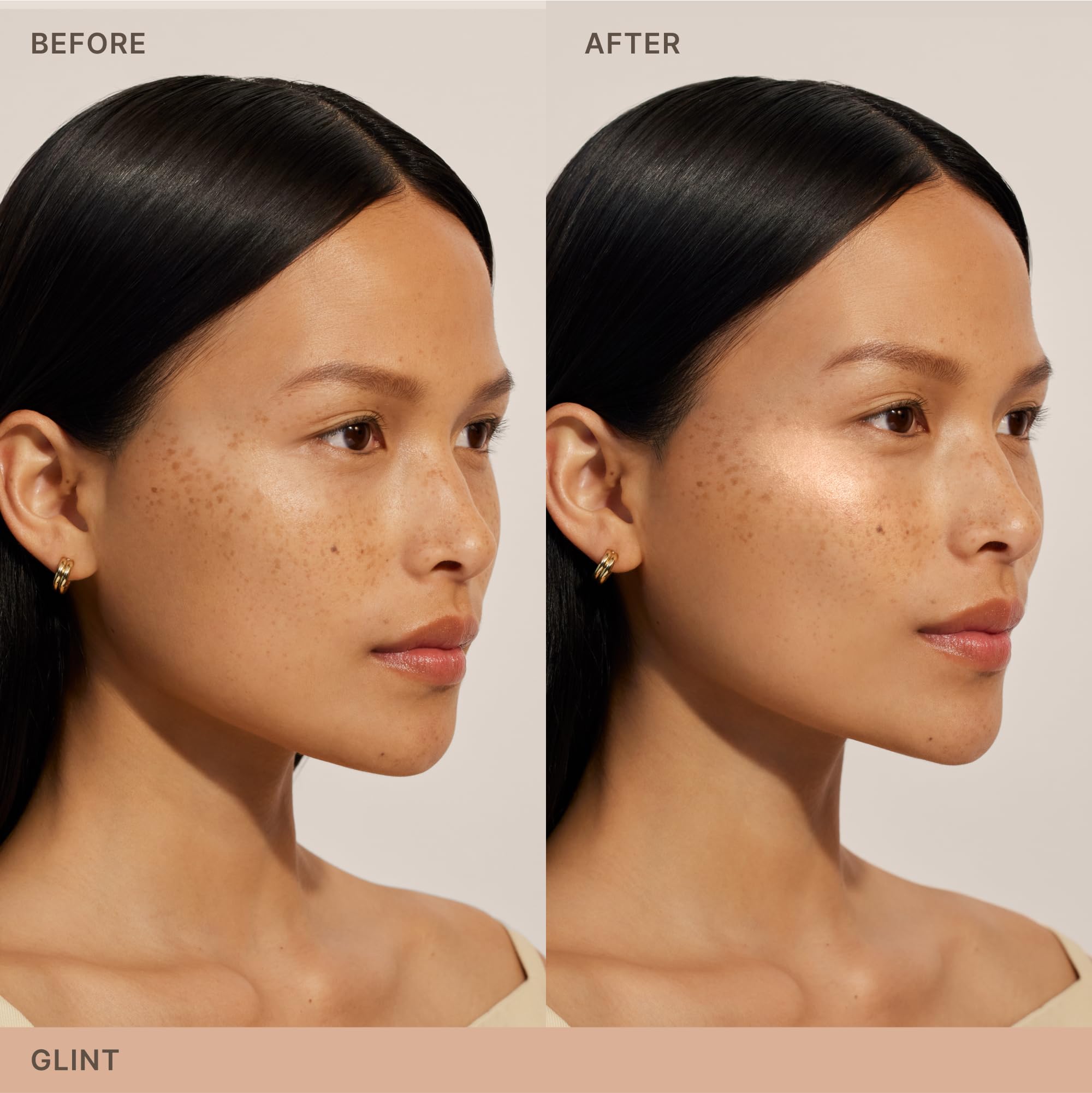 ILIA Lightshift Cream Highlighter Glint arcades sourcilières mises en valeur sans lourdeur.