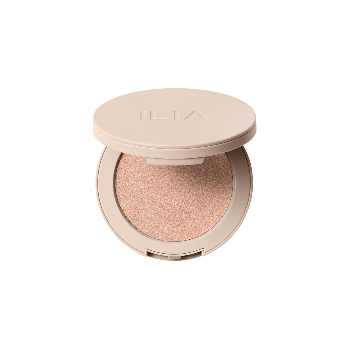 ILIA Lightshift Cream Highlighter Glint échantillon montrant l'éclat subtil sur la peau.