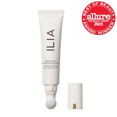 Outil massage céramique ILIA utilisé pour décongestionner le contour des yeux.